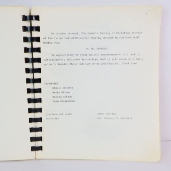 Vintage Island United Methodist Church Cookbook Muscatine IA Midwest Recipes - Picture 3 of 11